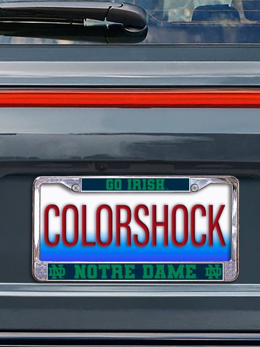 Notre Dame Go Irish Metal License Plate Frame (Officially Licensed Product)